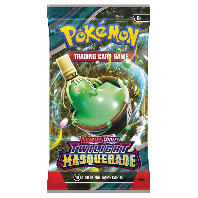 Pokemon TCG: Scarlet and Violet 6 Twilight Masquerade Booster Pack-Collectible Trading Cards-Ashdown Gaming