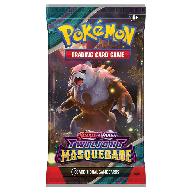 Pokemon TCG: Scarlet and Violet 6 Twilight Masquerade Booster Pack-Collectible Trading Cards-Ashdown Gaming