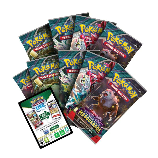 Pokemon TCG: Scarlet and Violet 6 Twilight Masquerade Elite Trainer Box-Collectible Trading Cards-Ashdown Gaming