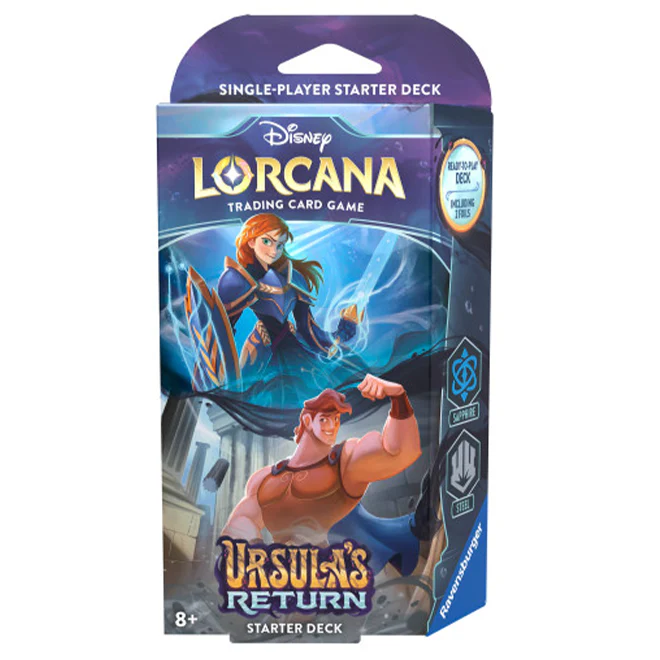 Disney Lorcana: Ursula's Revenge - Starter Deck: Anna and Hurcules-Collectible Trading Cards-Ashdown Gaming
