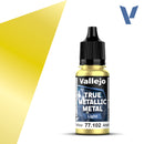 Vallejo True Metallic Metal: Radiant Yellow (Light)-Paint-Ashdown Gaming