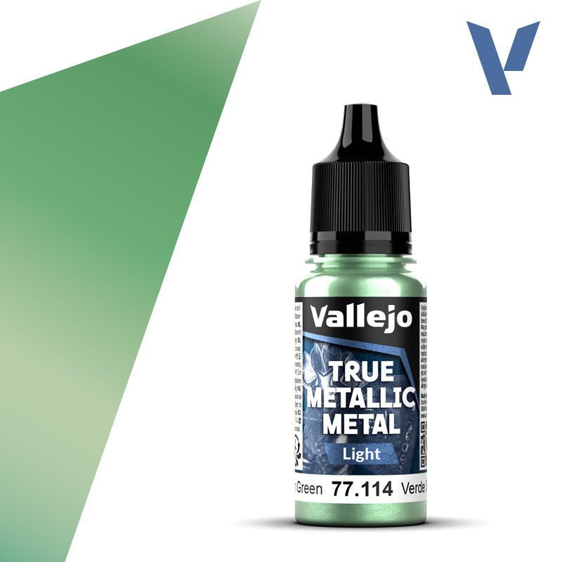 Vallejo True Metallic Metal: Dusken Green (Light)-Paint-Ashdown Gaming