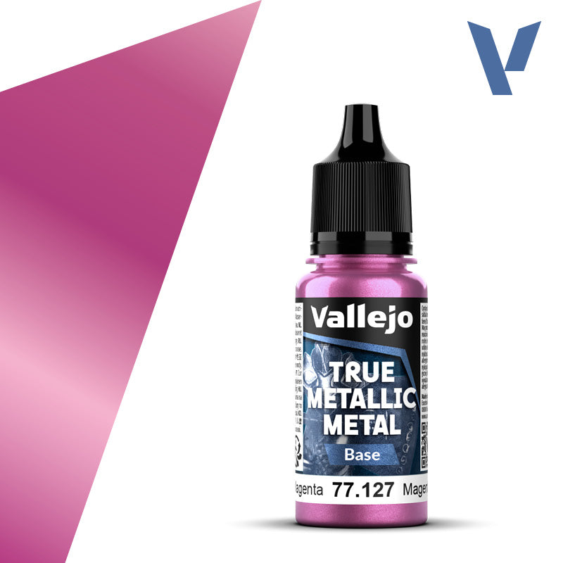 Vallejo True Metallic Metal: Crimson Magenta (Base)-Paint-Ashdown Gaming