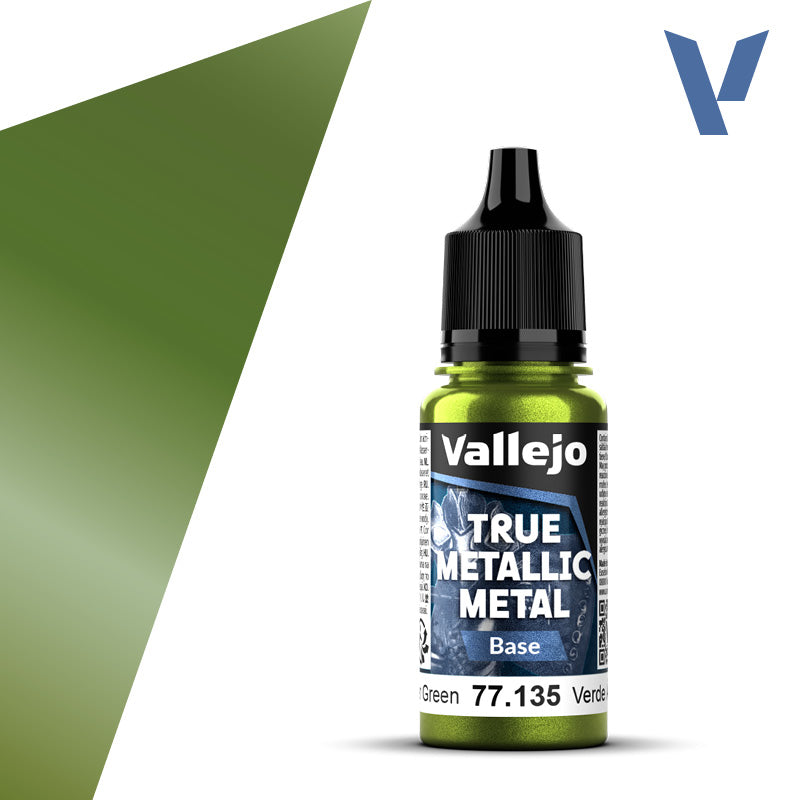 Vallejo True Metallic Metal: Amber Green (Base)-Paint-Ashdown Gaming