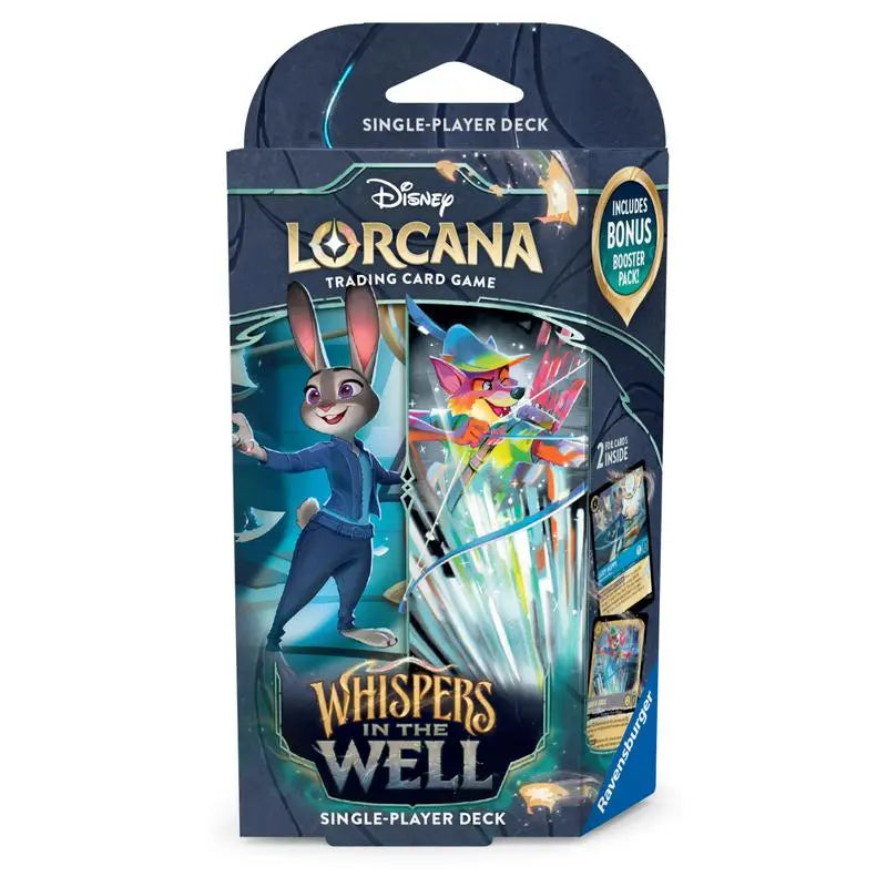 Disney Lorcana: Whispers in the Well - Starter Deck Judy Hopps and Robin Hood-Collectible Trading Cards-Ashdown Gaming