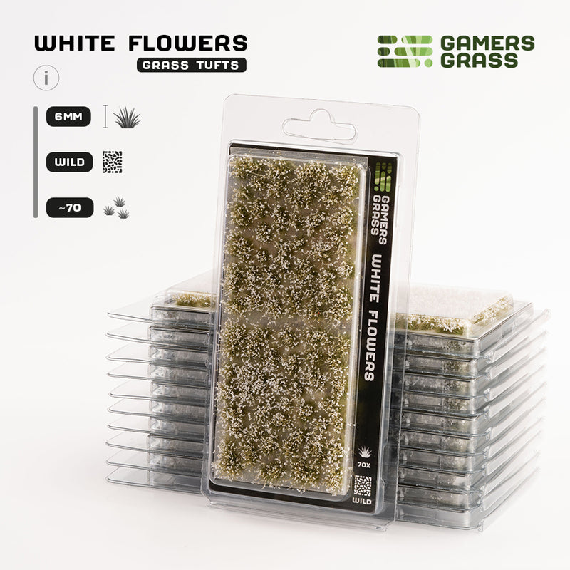 Gamers Grass - White Flowers-Ashdown Gaming