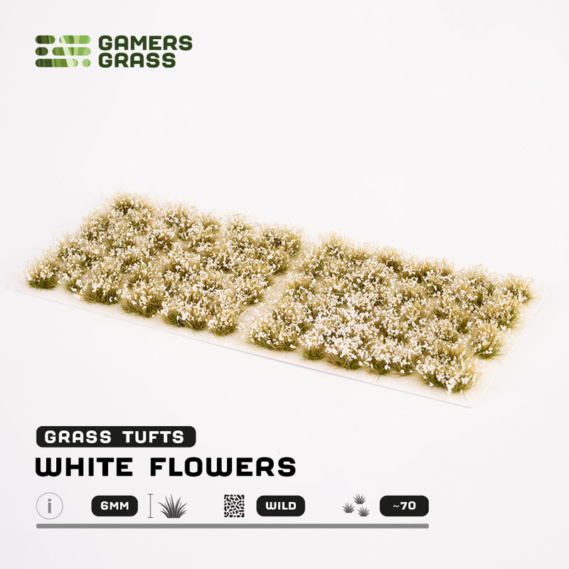 Gamers Grass - White Flowers-Ashdown Gaming