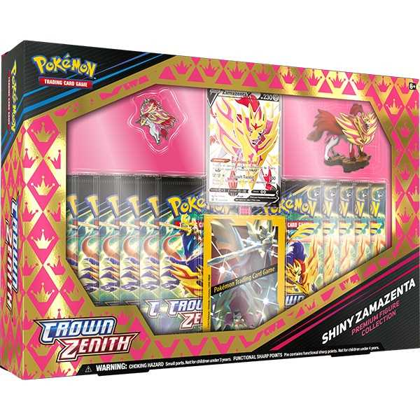 Pokémon TCG: Sword and Shield 12.5 Crown Zenith - Premium Figure Collection Zamazenta-Collectible Trading Cards-Ashdown Gaming