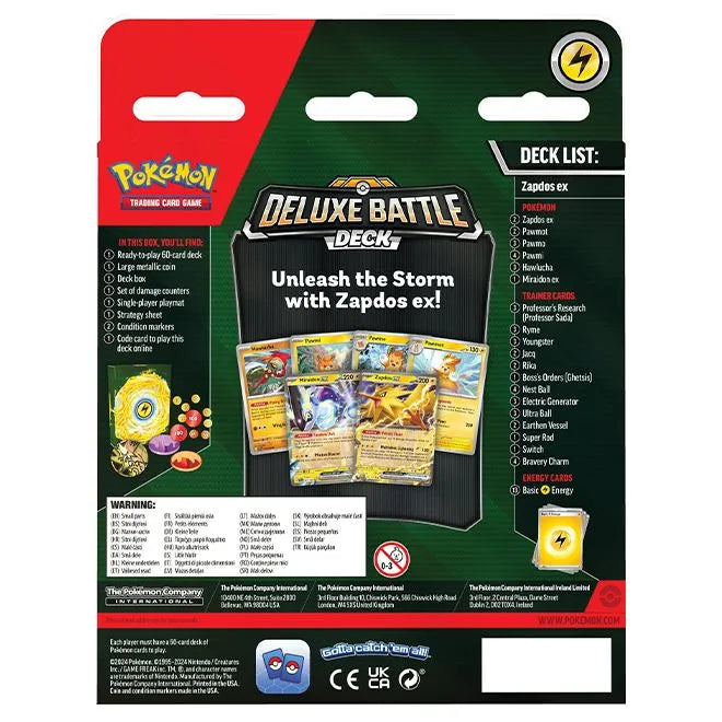 Pokémon TCG: ex Deluxe Battle Deck - Zapados ex-Ashdown Gaming