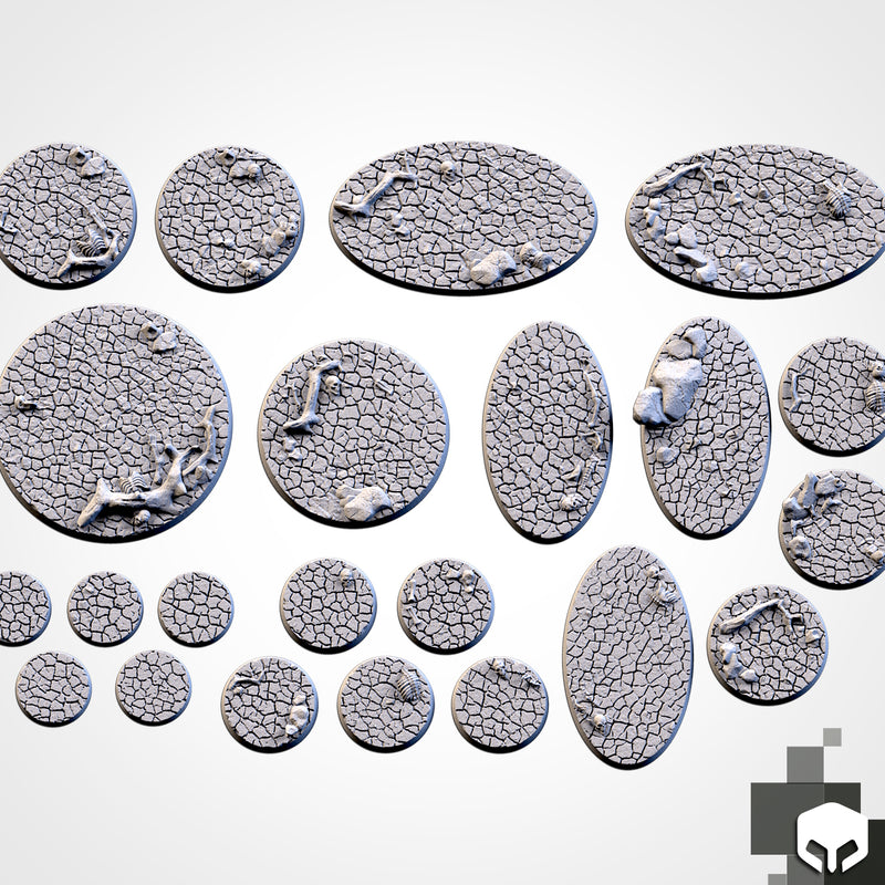 3D Printed Cracked Desert Bases-3D Print-Ashdown Gaming