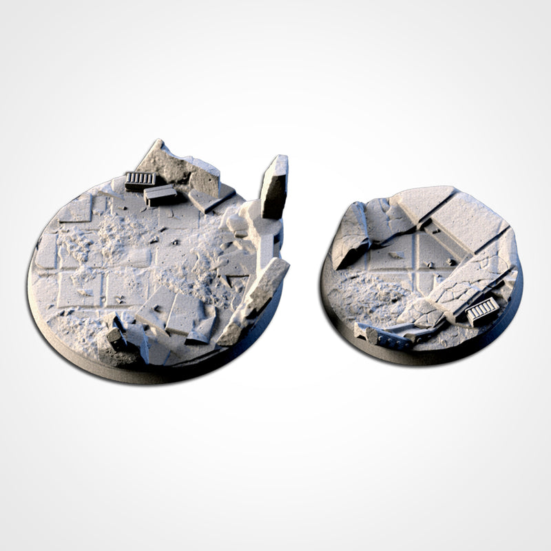 3D Printed City Ruins Bases-3D Print-Ashdown Gaming