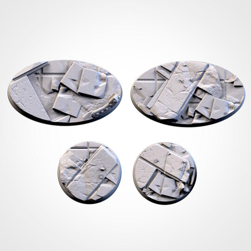 3D Printed City Ruins Bases-3D Print-Ashdown Gaming