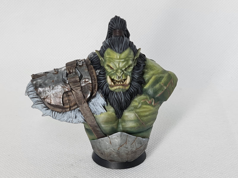 TytanTroll Miniatures: Orc Barbarian Bust-Bust-Ashdown Gaming