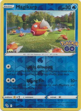 Pokémon TCG: Pokemon GO - 021 Magikarp Reverse Holo-Collectible Trading Cards-Ashdown Gaming