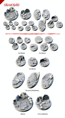 3D Printed Graveyard Bases-3D Print-Ashdown Gaming