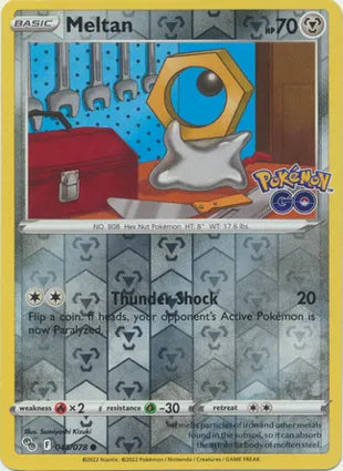 Pokémon TCG: Pokemon GO - 045 Meltan Reverse Holo-Collectible Trading Cards-Ashdown Gaming