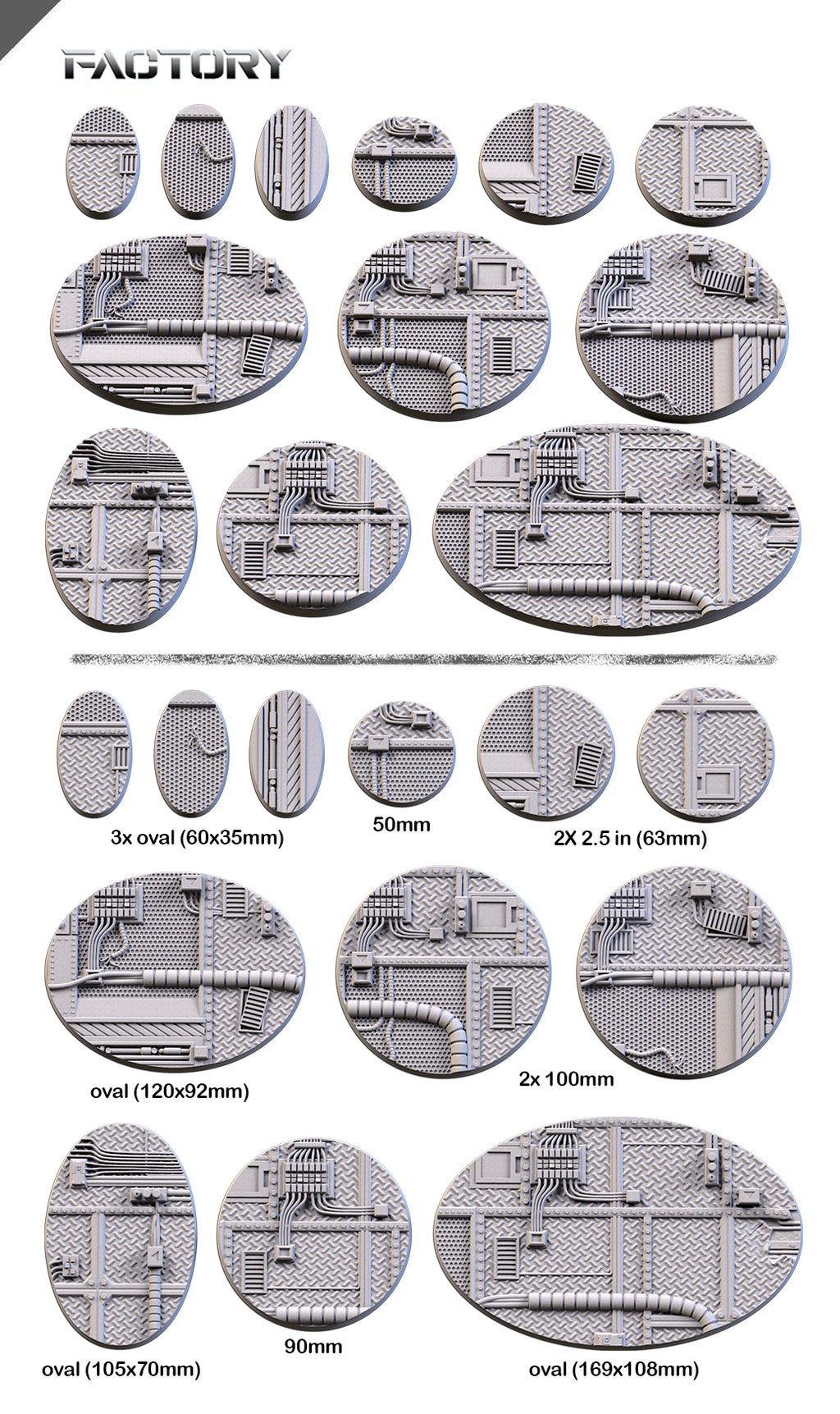 Factory Base Real 3D Printed Factory Bases