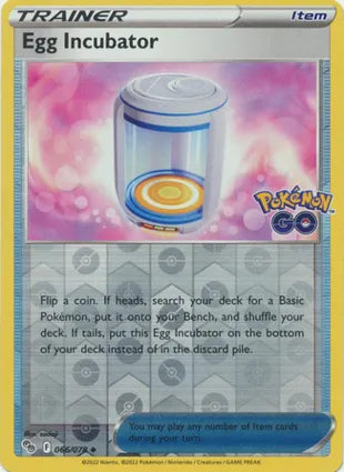 Pokémon TCG: Pokemon GO - 066 Egg Incubator Reverse Holo-Collectible Trading Cards-Ashdown Gaming