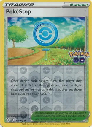 Pokémon TCG: Pokemon GO - 068 PokeStop Reverse Holo-Collectible Trading Cards-Ashdown Gaming