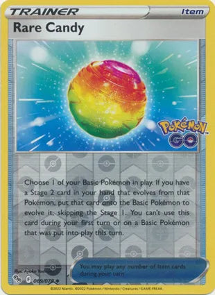Pokémon TCG: Pokemon GO - 069 Rare Candy Reverse Holo-Collectible Trading Cards-Ashdown Gaming