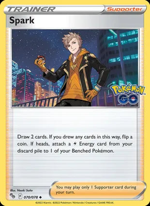 Pokémon TCG: Pokemon GO - 070 Spark-Collectible Trading Cards-Ashdown Gaming