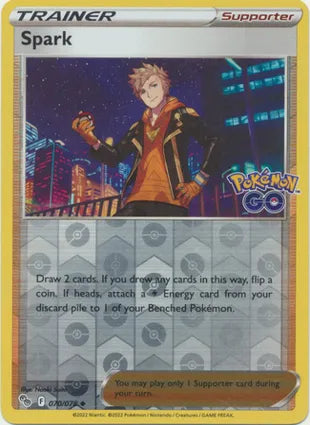 Pokémon TCG: Pokemon GO - 070 Spark Reverse Holo-Collectible Trading Cards-Ashdown Gaming