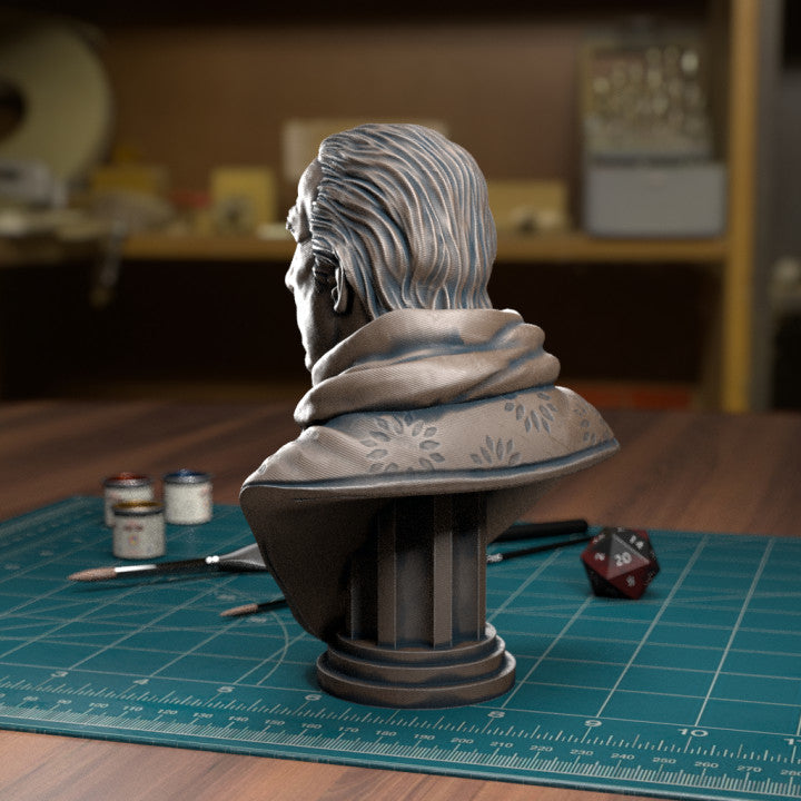 TytanTroll Miniatures: Male Priest Bust-Bust-Ashdown Gaming