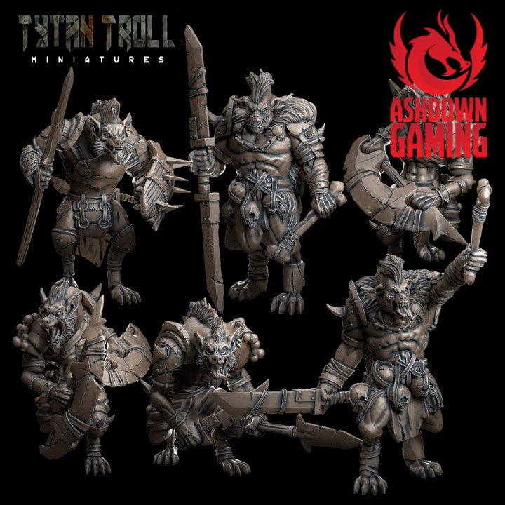 TytanTroll Miniatures - Gnolls Set-Miniature-Ashdown Gaming
