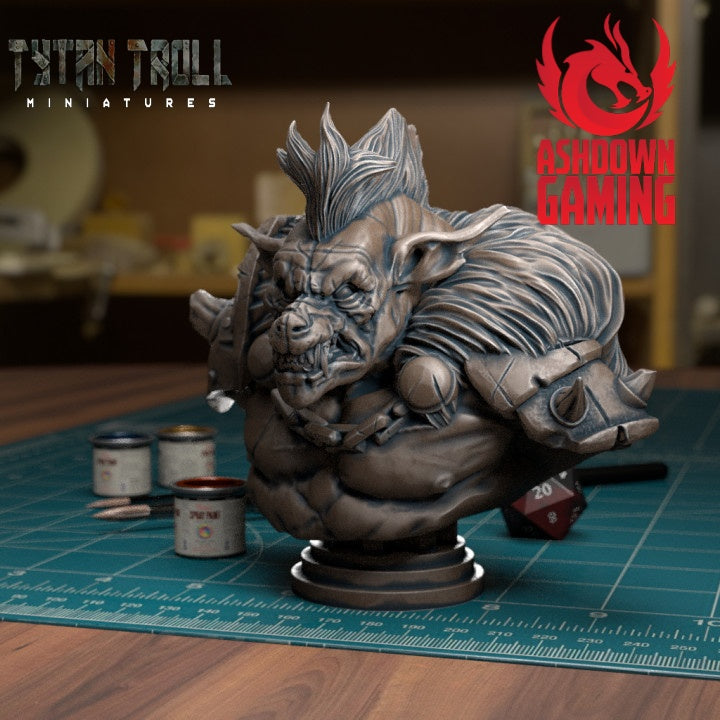 TytanTroll Miniatures: Gnoll Leader Bust-Bust-Ashdown Gaming