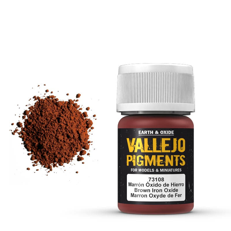 Vallejo Pigments: Brown Iron Oxide-Pigment-Ashdown Gaming