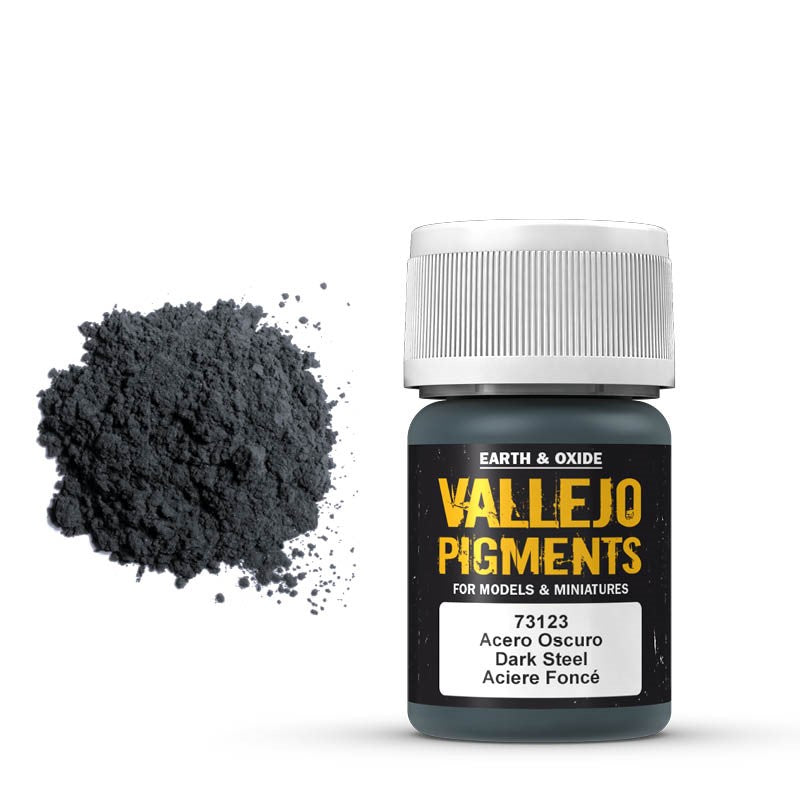 Vallejo Pigments: Dark Steel-Pigment-Ashdown Gaming