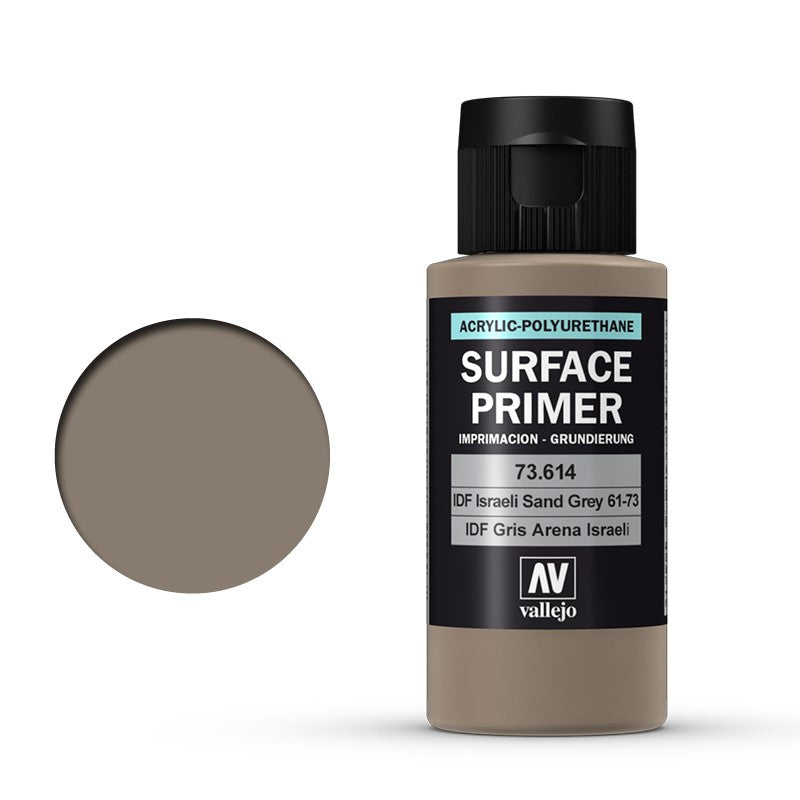 Vallejo Polyurethane Primer: IDF Israeli Sand Grey 60ml-Primer-Ashdown Gaming