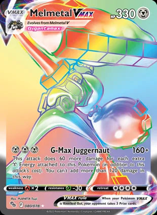 Pokémon TCG: Pokemon GO - 080 Melmetal VMAX-Collectible Trading Cards-Ashdown Gaming