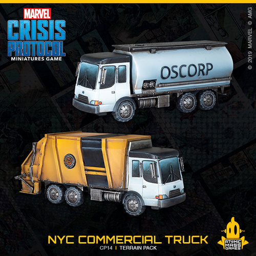 Marvel Crisis Protocol: NYC Commercial Truck Terrain Pack-Terrain-Ashdown Gaming