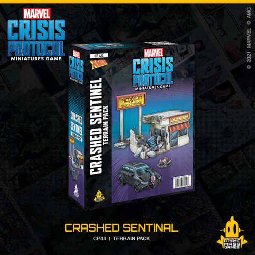Marvel Crisis Protocol - Crashed Sentinel Terrain Pack-Ashdown Gaming