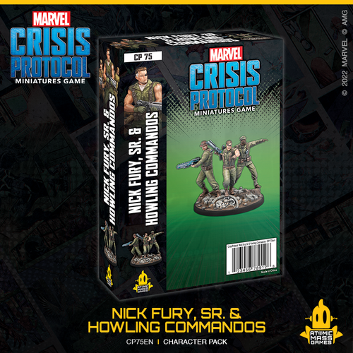 Marvel Crisis Protocol - Nick Fury, Sr. and Howling Commandos-Ashdown Gaming