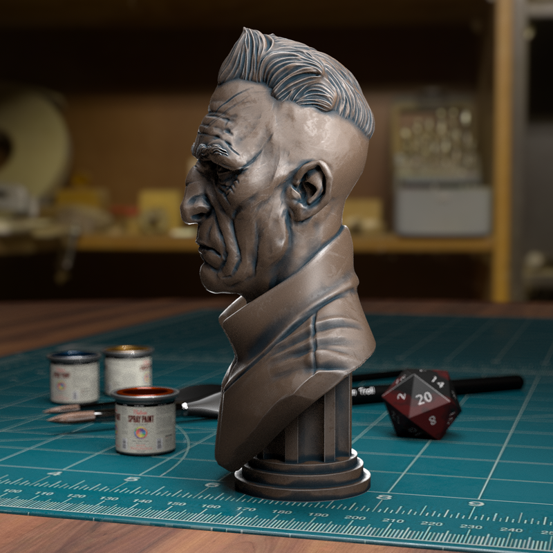 TytanTroll Miniatures: Old Man Bust-Bust-Ashdown Gaming