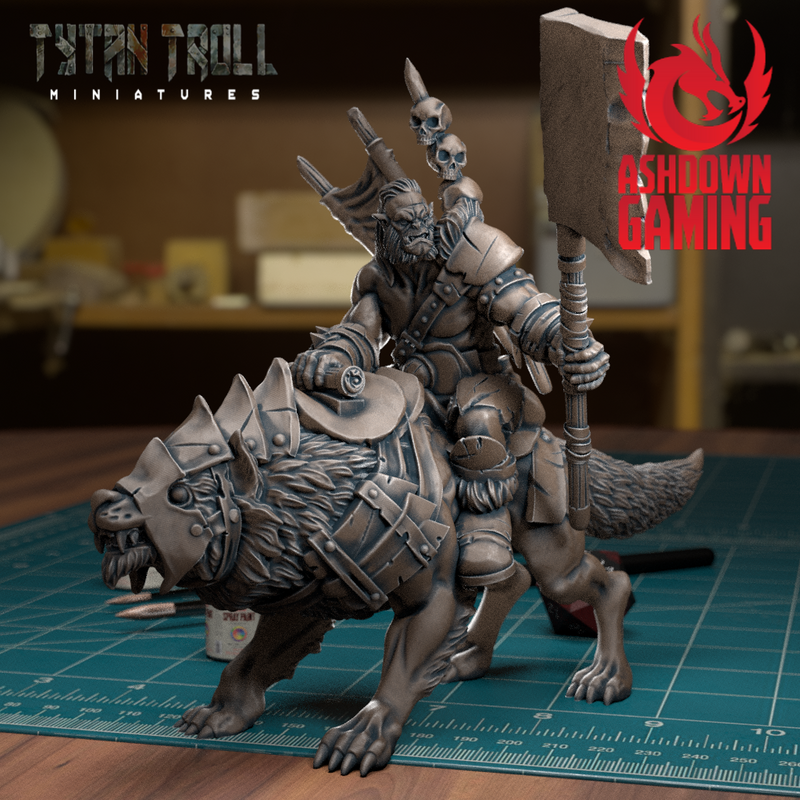TytanTroll Miniatures - Orc Rider-Miniature-Ashdown Gaming