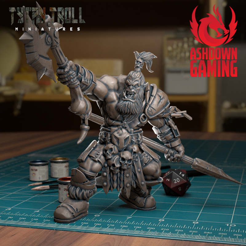 TytanTroll Miniatures - Orc Spearman-Miniature-Ashdown Gaming