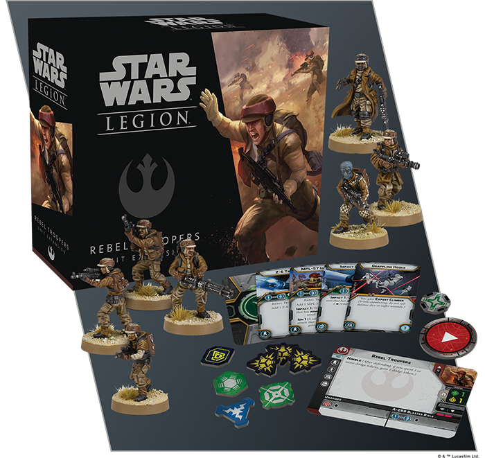 Star Wars Legion: Rebel Troopers Unit Expansion-Unit-Ashdown Gaming