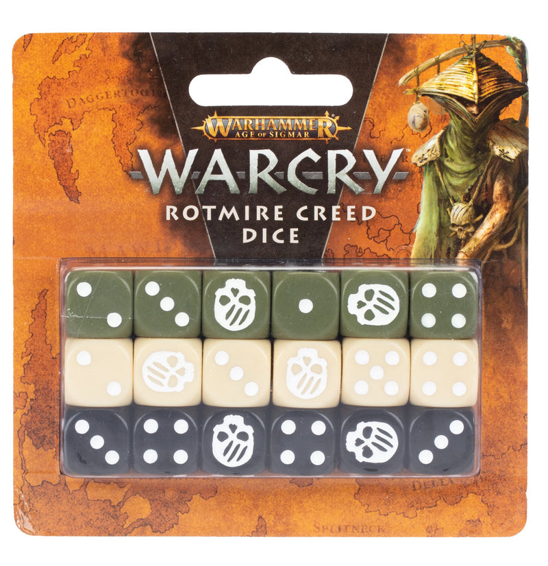 Warcry - Rotmire Creed Dice-Ashdown Gaming