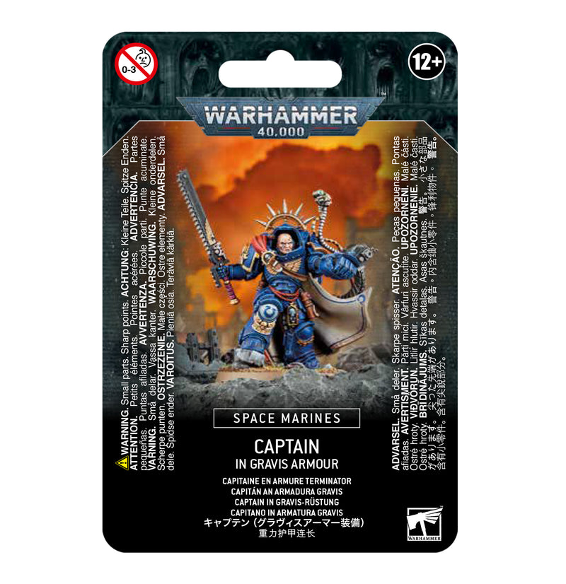 Space Marines - Captain in Gravis Armour-Boxed Set-Ashdown Gaming