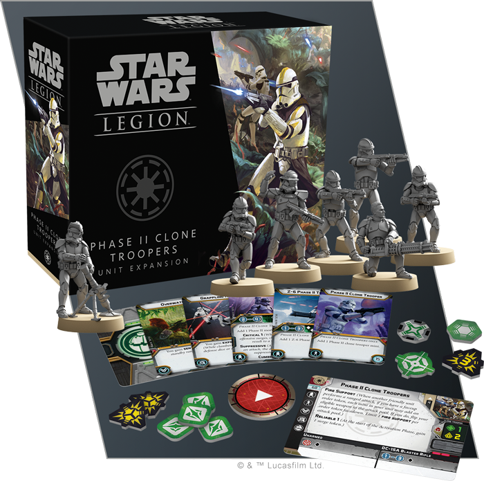Star Wars Legion: Phase II Clone Troopers Unit Expansion-Unit-Ashdown Gaming