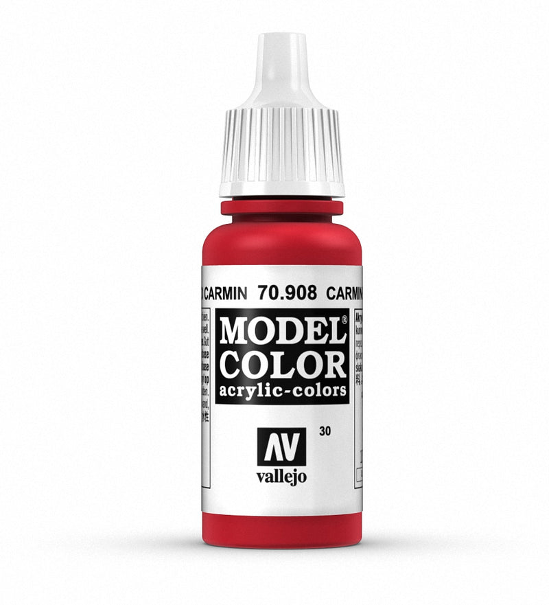 Vallejo Model Color: Carmine Red-Paint-Ashdown Gaming