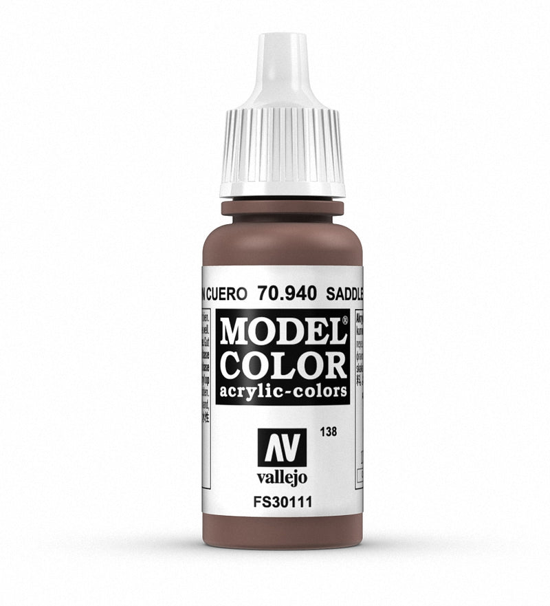 Vallejo Model Color: Saddle Brown-Paint-Ashdown Gaming