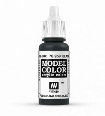 Vallejo Model Color: Matt Black-Paint-Ashdown Gaming