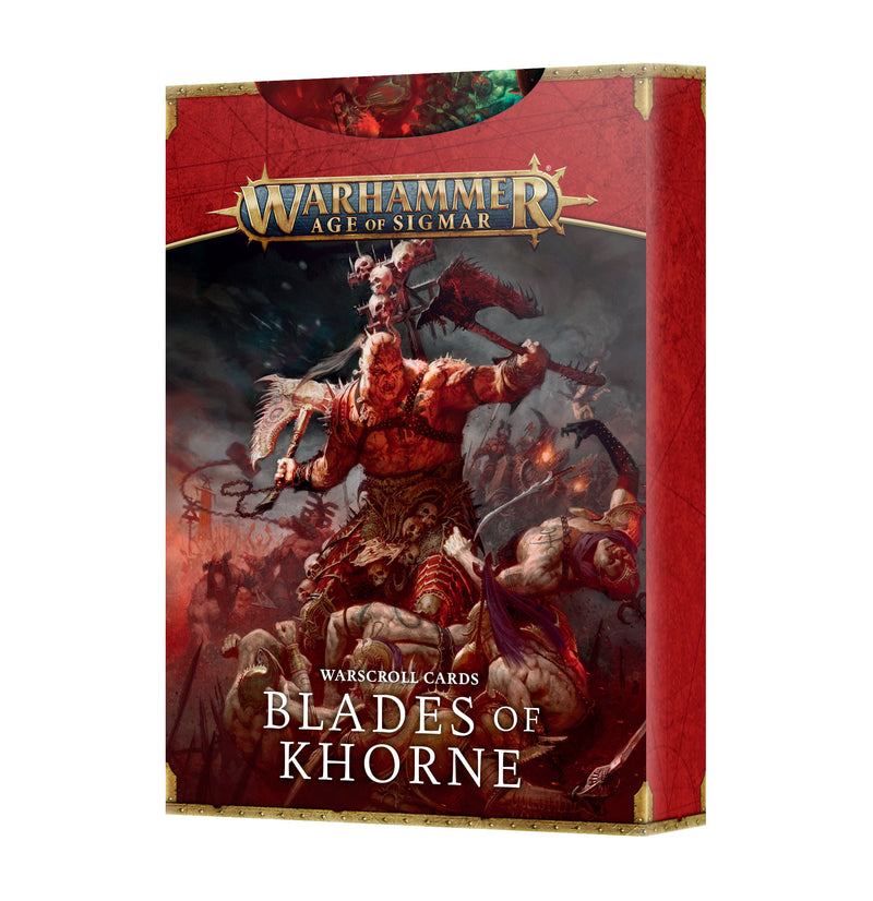 Blades of Khorne - Warscroll Cards-Boxed Set-Ashdown Gaming