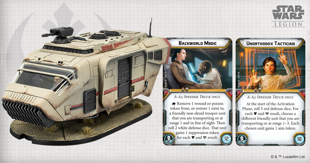Star Wars Légion - Camion Speeder A-A5 (neuf, échelle 1/43)