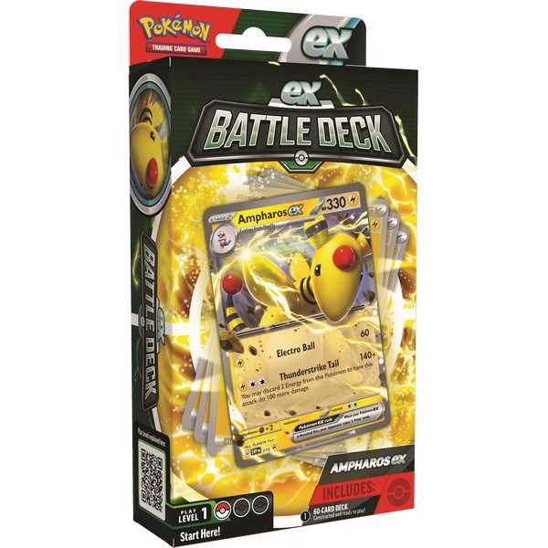Pokémon TCG: Lucario ex/Ampharos ex Battle Deck-Collectible Trading Cards-Ashdown Gaming