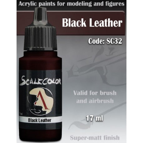 Scalecolor - Black Leather-Art & Craft Paint-Ashdown Gaming
